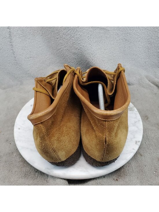 Clarks Shoes Mens Size 13 Originals Wallabees Brown Leather Loafers *Read* main image 4
